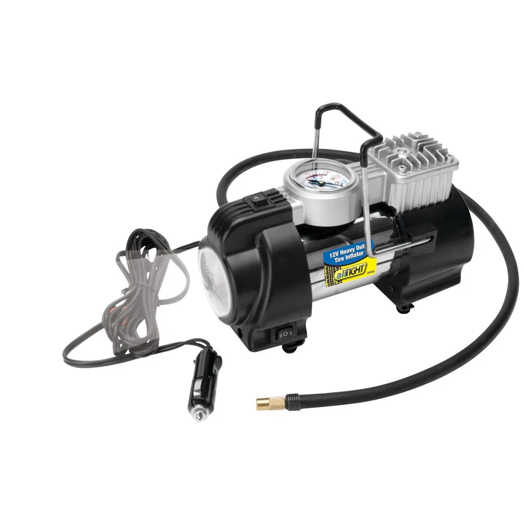 60404 – PERFORM TOOL Tire Inflation Pump, Electric Pump 150 Pounds Per Square Inch Range With Analog Gauge With Sport...
